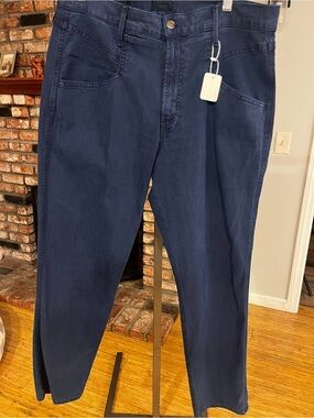 Mother $228 Navy Blue Stretch Jeans